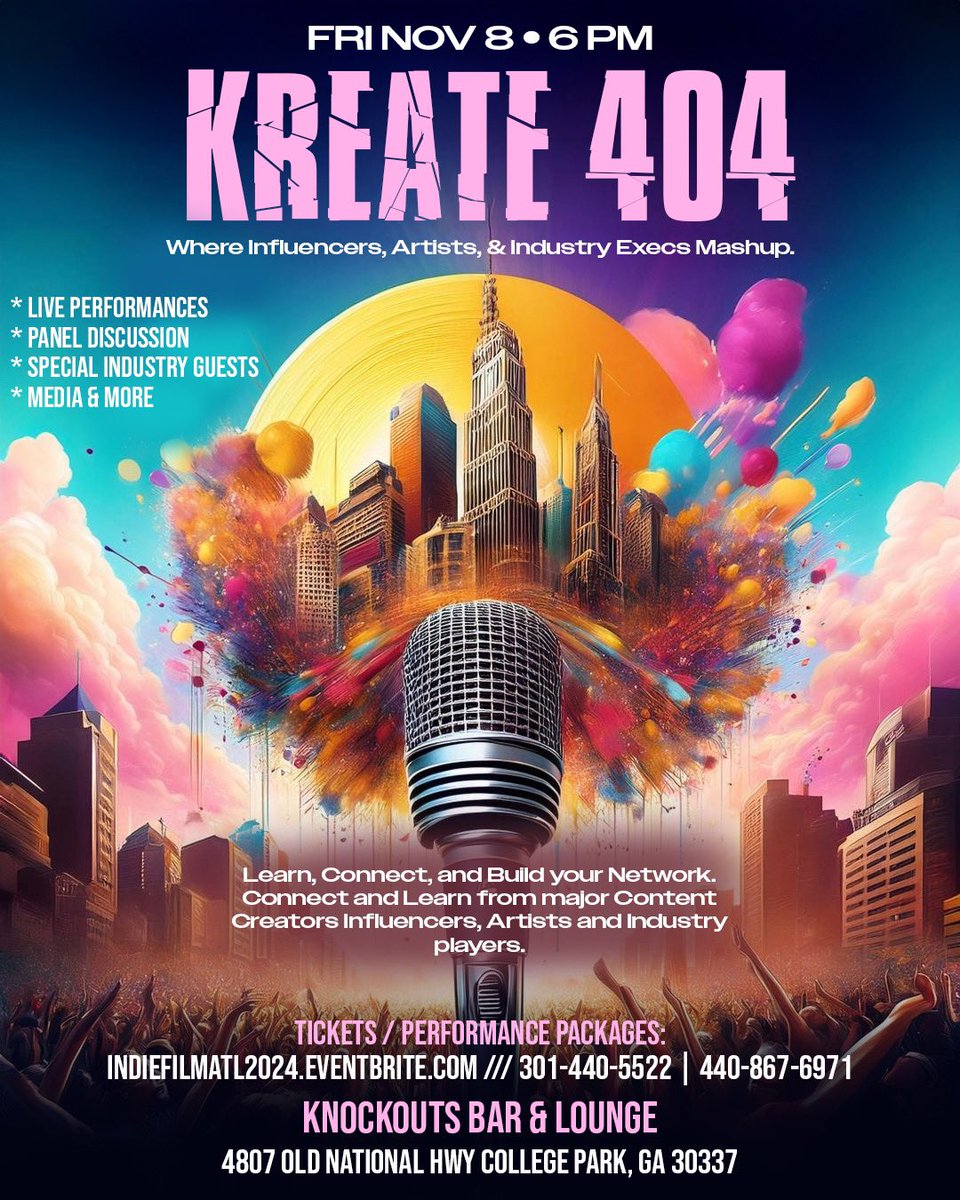 PaulXcode's tweet image. Kreate 404 stage in ATL