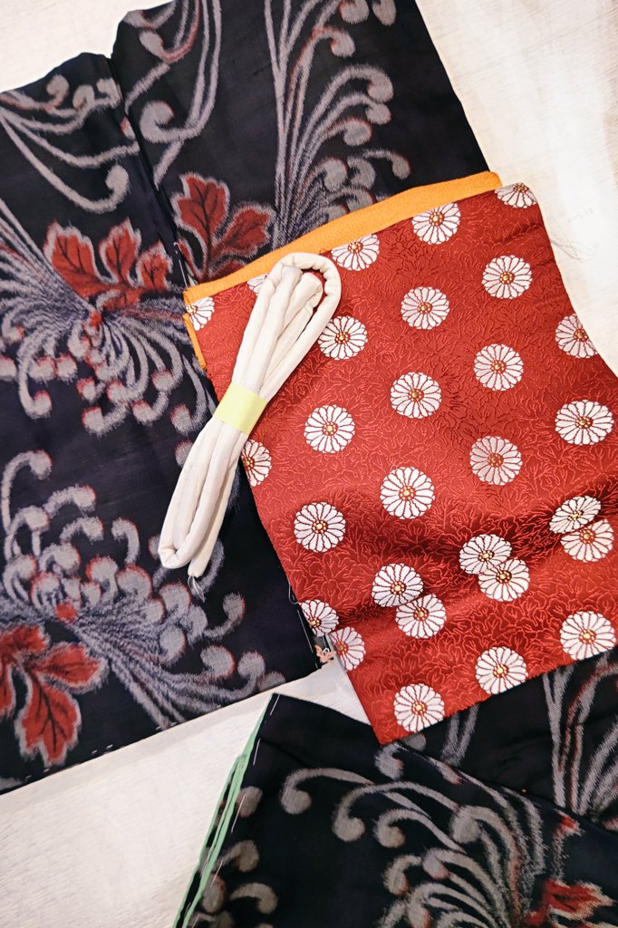 菊尽くし源氏物語袋帯