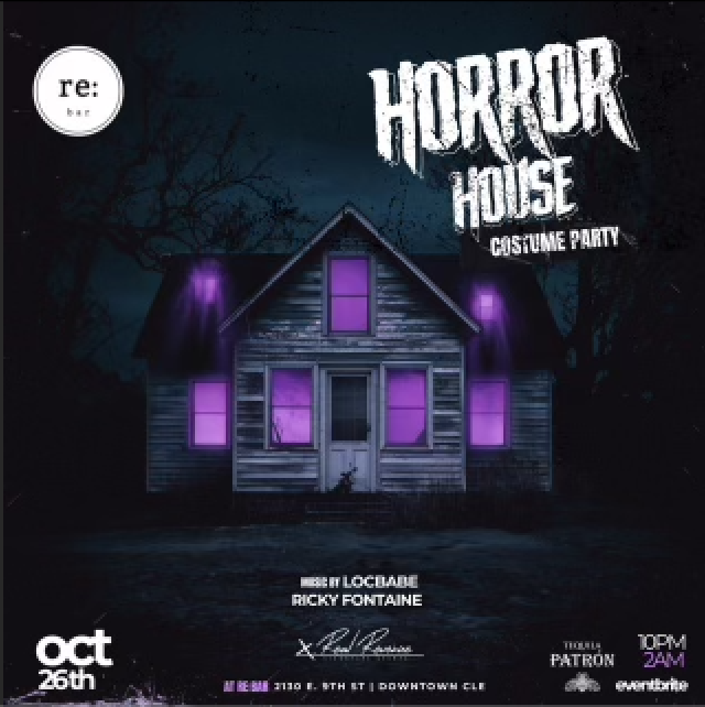 Join us this Saturday, Oct 26, from 10P-2A for #HouseofHorror 👻 Put on your best costume, and come ready to party! Soundtrack provided by <a href="/DjLocBabe/">Kay Kay</a> &amp; Ricky Fontaine! The first 20 guests enjoy a complimentary cocktail curtsy of <a href="/Patron/">Patrón Tequila</a> 🍹 Hosted by Real Revenue