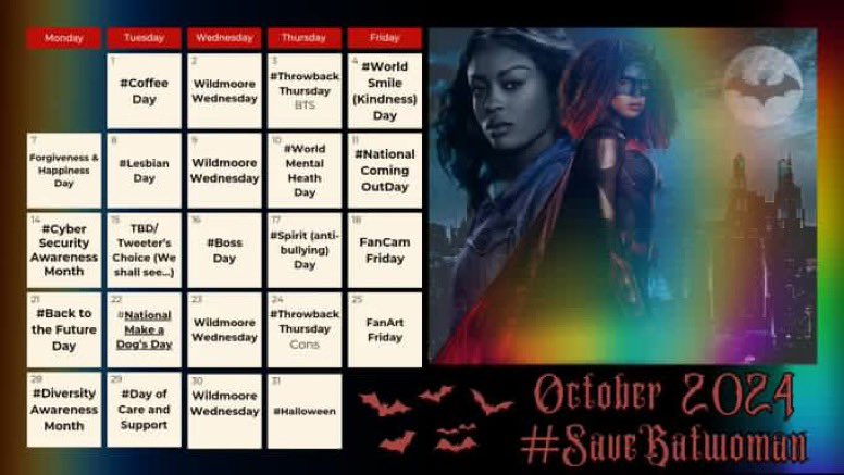 Alright Batfam, that’s all for tonight’s Power Hour!!! You all have a great rest of your night!!!

#SaveBatwoman