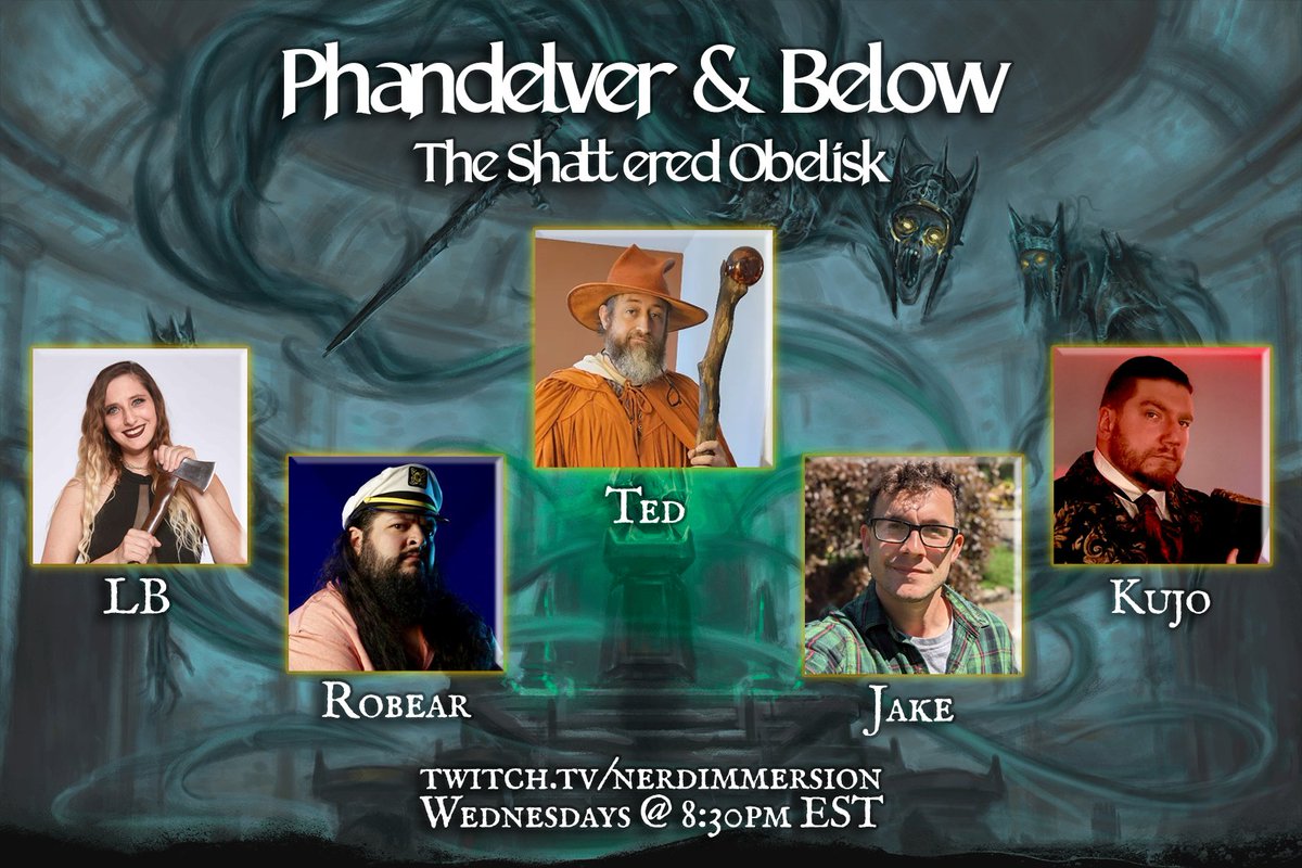 Nerd Immersion (@nerdimmersion) on Twitter photo We're going live with our Phandelver & Below: The Shattered Obelisk! Come hang out with me, <a href="/CaptainRoBear/">Captain RoBear π² GenCon</a>, <a href="/LBHackEmUp/">LBHackEmUp No Longer Active</a>, <a href="/CritHitChron/">Crit Hit Chronicles</a>, and <a href="/Olab_vonschnob/">Jake DiBlasi</a> twitch.tv/nerdimmersion #dnd #dnd5e #nerdimmersion We're going live with our Phandelver & Below: The Shattered Obelisk! Come hang out with me, <a href="/CaptainRoBear/">Captain RoBear π² GenCon</a>, <a href="/LBHackEmUp/">LBHackEmUp No Longer Active</a>, <a href="/CritHitChron/">Crit Hit Chronicles</a>, and <a href="/Olab_vonschnob/">Jake DiBlasi</a> twitch.tv/nerdimmersion #dnd #dnd5e #nerdimmersion