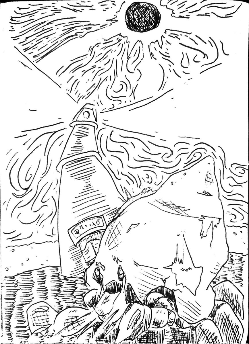 The_Green_Piece's tweet photo. Cosmeretober 21
#Lighthouse
#chull #shadesmar
#stormlightarchive
#CosmereInktober2024 #inktober2024 https://t.co/n8Procnxib