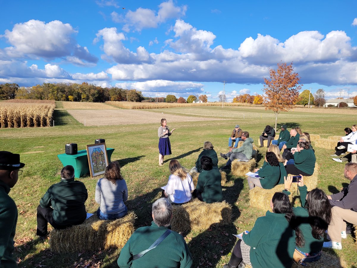KBSLTER's tweet image. What an honor to be the final stop on the first-annual #SpartanBusTour! We were visited by MSU President, Kevin Guskiewicz, and 60 faculty and staff from across the departments (and even a red tailed hawk)!