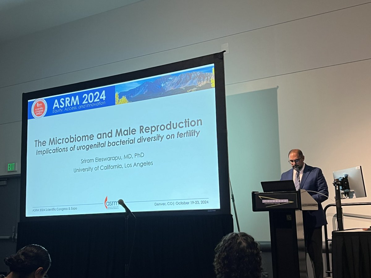 UCLA Urology (@uclaurology) on Twitter photo Dr <a href="/eleswarapu/">Sriram Eleswarapu, MD, PhD</a> was part of the #ASRM2024 Frontiers in Male Reproduction: Bench to Bedside in which he reviewed what is known to date re micro microbiome and #malefertility Dr <a href="/eleswarapu/">Sriram Eleswarapu, MD, PhD</a> was part of the #ASRM2024 Frontiers in Male Reproduction: Bench to Bedside in which he reviewed what is known to date re micro microbiome and #malefertility