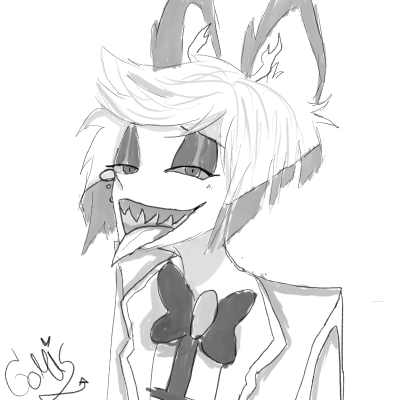 IsiG4mis27's tweet photo. #AlastorFanart #Alastor #draw https://t.co/zQXAeKbsS7