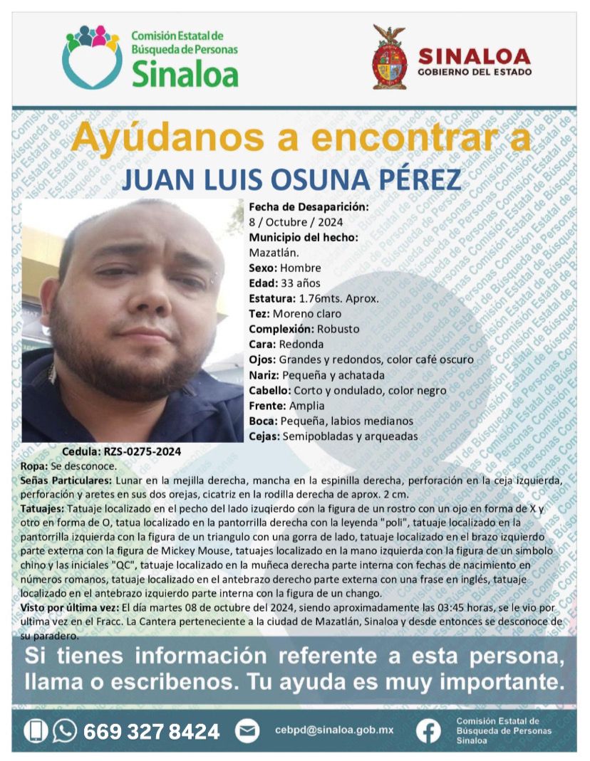 elcucuy6's tweet photo. ¡Por favor compartan! #Mazatlan #Culiacán #CBPS #Repost #repostlike https://t.co/htItCtafEC