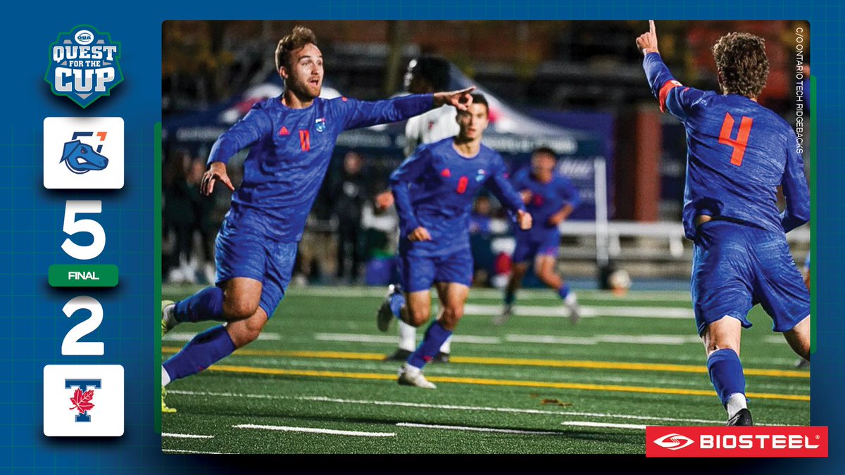 OUAsport's tweet photo. A strong 5 goal start for the @OT_Ridgebacks puts them in perfect position to punch their ticket to the #OUA semifinals.⚽

#QuestForTheCup | @BioSteelSports https://t.co/RaDyaifiw2