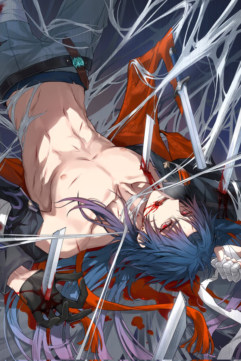 战损刃，画完啦
#崩坏星穹铁道 #崩壊ス夕一レイ  #HonkaiStarRail  #崩坏星穹鉄道  #Blade  #刃