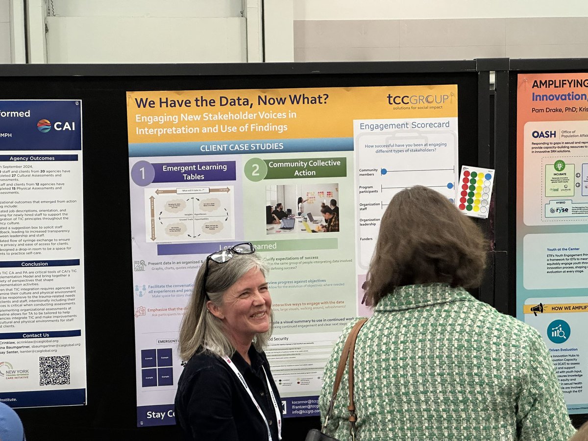 KarcsiG's tweet photo. #TCCGroup ‘s Kathleen O”Conner speaking to different methods TCC uses to listen to voices typically unheard in evaluation. https://t.co/LyYbMExOT6
