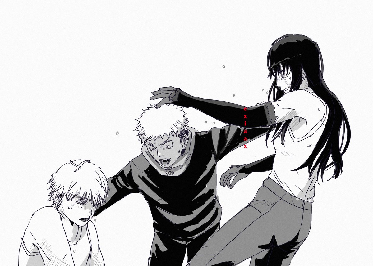 exiaax's tweet image. ITS NOT YOUR FAULT GANG 
#csm181 #jujutsukaisen