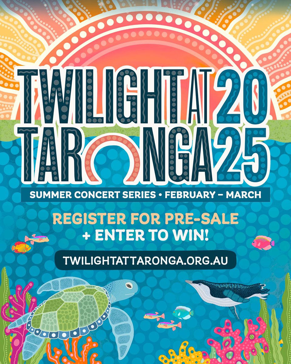 Your favourite summer concert series, Twilight at Taronga, is back – bigger and better than ever – and we’re bursting with excitement to share the lineup for 2025 with you on TUESDAY 29 OCTOBER 🎉

Register for pre-sale access + enter the draw to WIN 👉twilightattaronga.org.au
