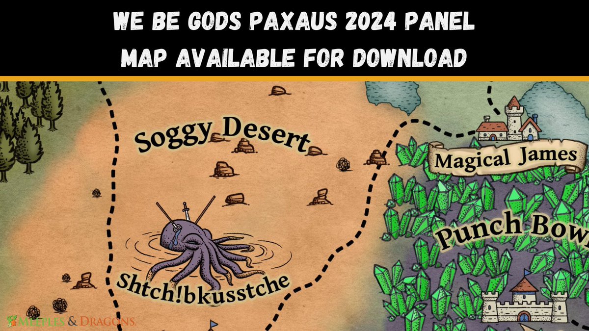 The world map and notes that we created live at <a href="/PAXAus/">PAX Australia</a> with <a href="/EllenKGraham1/">EllybeantheDiceQueen🔜PAXAUS</a> <a href="/kendallsdumb/">Kendall The Human (He/Him)</a> <a href="/DreadedGM/">Dreaded GM</a> <a href="/mightyjoeham/">Ham the DM</a> <a href="/NephthysNile/">NephthysNile 🧛🏻☕️ (she/they)</a> and the audience can now be downloaded! Grab your copy here - rfr.bz/tnpy4rg

#dnd #PAXAus #PAXAus2024 #ttrpg #WorldBuilding