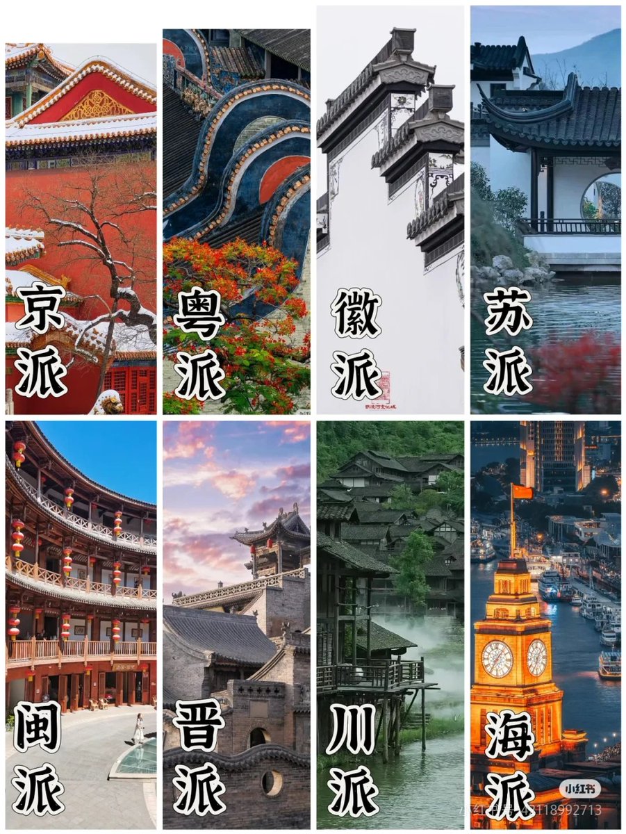 中国建筑八大派系，你更pick哪一派？ #中国建筑 #中国文化