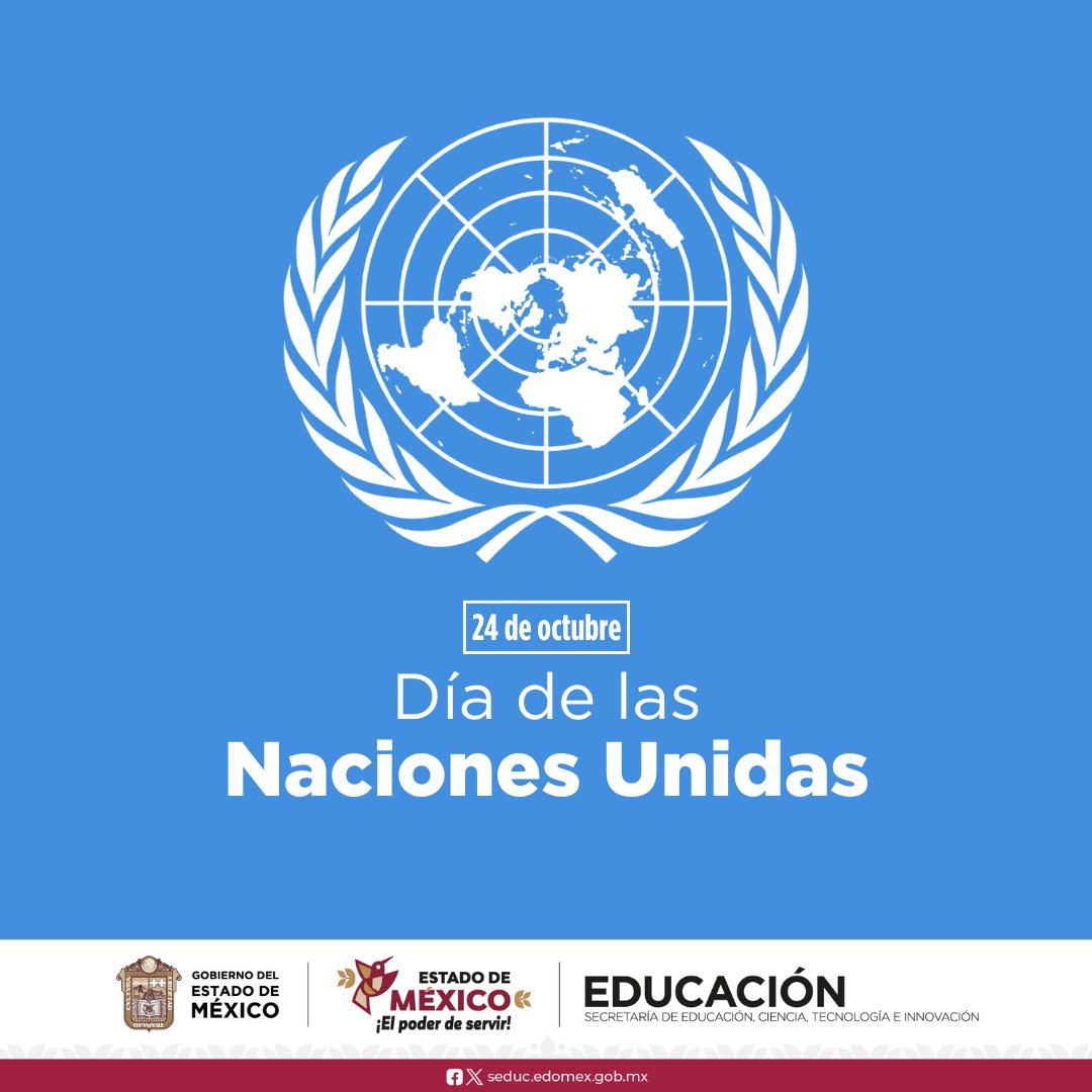 secti_edomex's tweet photo. Su objetivo principal es reconocer y celebrar el papel crucial de la #ONU en la promoción de la paz, el desarrollo, y los derechos humanos a nivel global. 🕊️
#DíaDeLasNacionesUnidas
@UN
@ONU_es https://t.co/PPtSVUcRTu