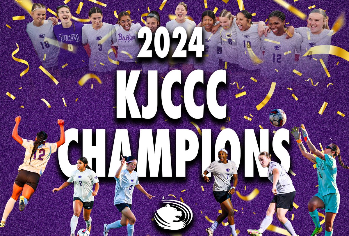 𝐂𝐎𝐍𝐅𝐄𝐑𝐄𝐍𝐂𝐄 𝐂𝐇𝐀𝐌𝐏𝐒⚽️

With tonight's win, <a href="/BCC_Soccer/">Butler Soccer</a> has claimed a share of the 2024 <a href="/KJCCCmedia/">KJCCC athletics</a> D1 Soccer Championship!

It marks Butler's 14th KJCCC Soccer Championship

#RoarGrizz🐻