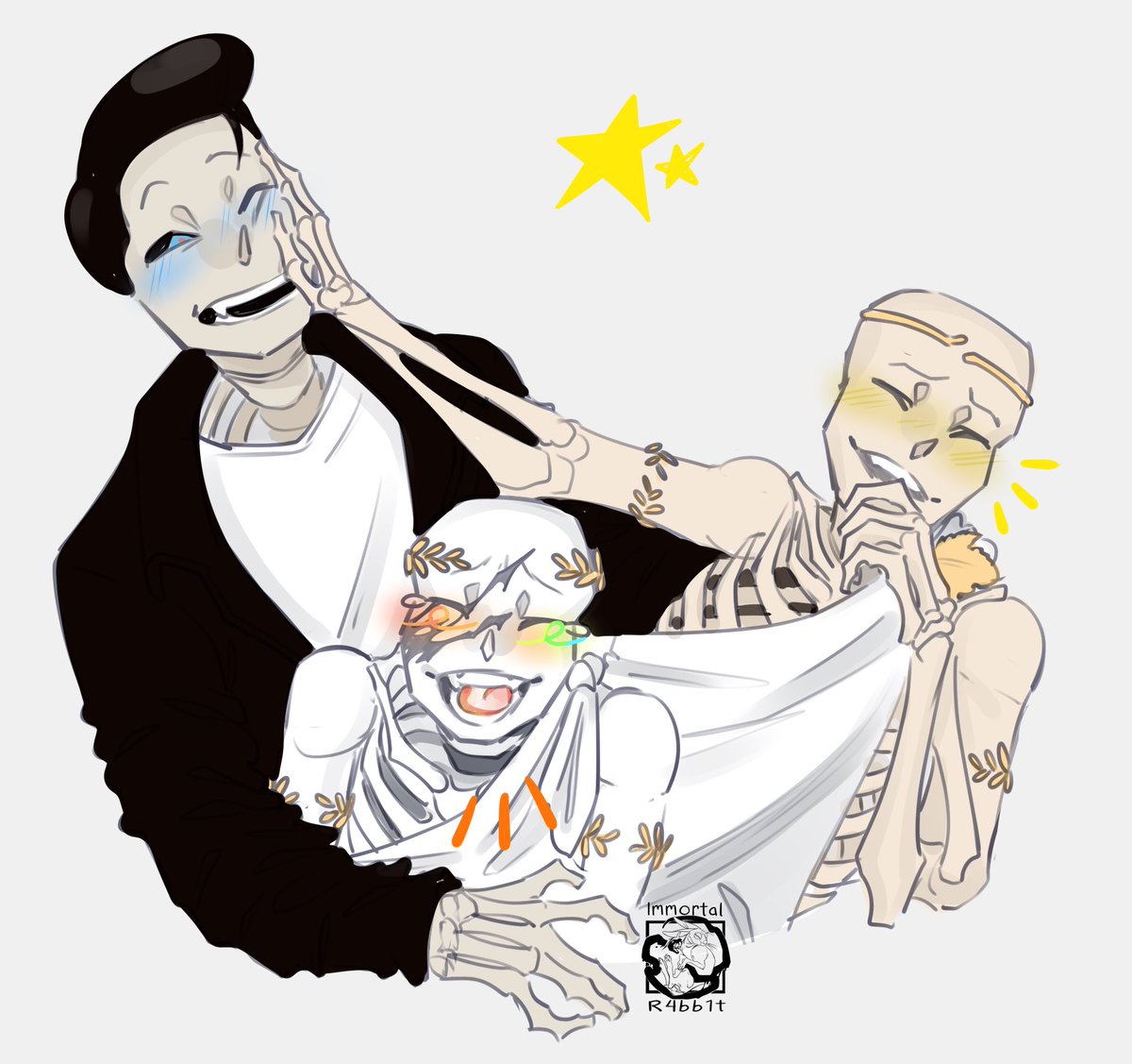 The star sans matching costumes had a bit of a miscommunication ⭐️