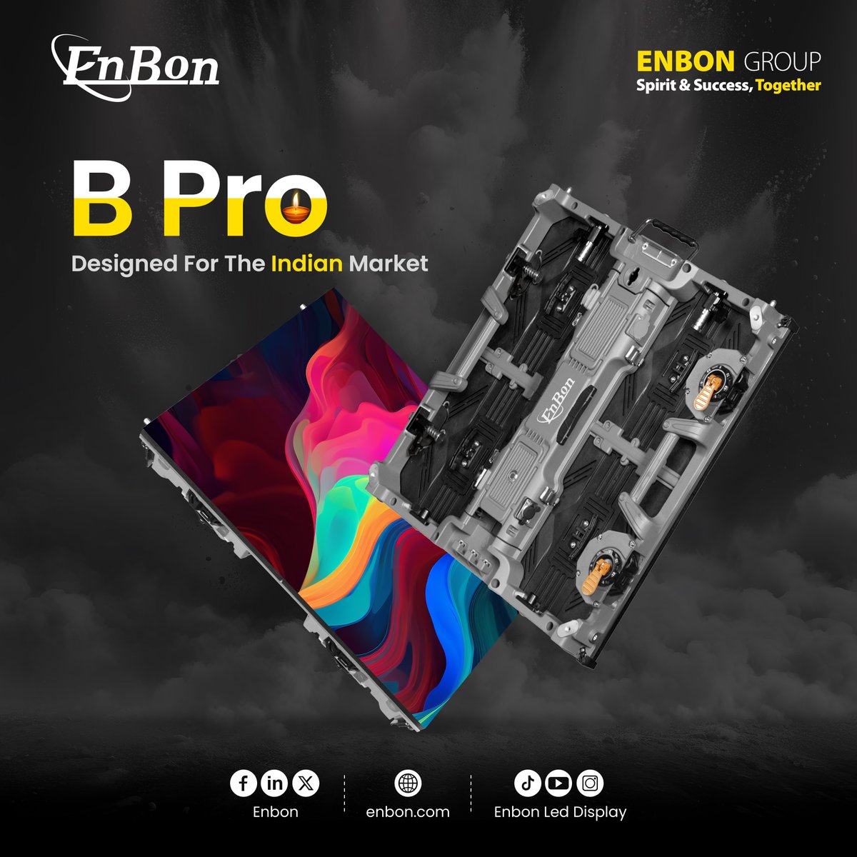 EnbonLedDisplay's tweet photo. Choose Enbon's LED display B Pro designed for the Indian market now! Let it become your shining star in the Indian market to convey information and show your charm. Let us light up the light of India and create a better future together!

𝐌𝐚𝐢𝐥 sales@enbon.com
𝐖𝐞𝐛 https://t.co/kfMAOGJgSk
𝐀𝐥𝐢𝐛𝐚𝐛𝐚 https://t.co/1qlOyGbBv3
𝐖𝐡𝐚𝐭𝐬𝐀𝐩𝐩 +86 13088854440

#enbon #enbongroup #ledmanufacturer #leddisplay
#ledvideowall #energysaving #3Dscreen #waterproof
#ledscreen #outdoor #weather #metaverse