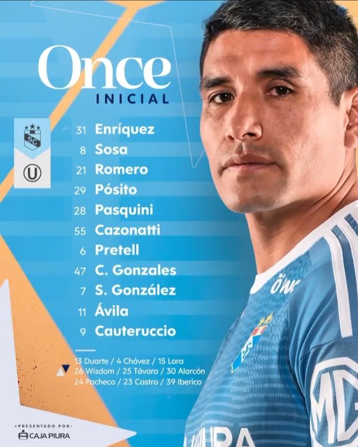 HablemosCristal's tweet photo. Los Once Iniciales de Sporting Cristal.
#SPORTINGCRISTAL #HABLEMOSDECRISTAL #SCVSU #UNIVERSITARIO https://t.co/SJkCeyvM70