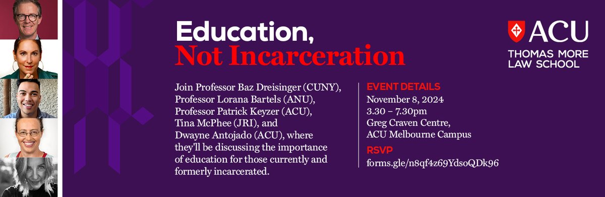 Vacro (@reintegrationau) on Twitter photo Register today for 'Education, Not Incarceration', a discussion on the importance of education for those currently and formerly incarcerated.
<a href="/INationsNetwork/">Incarceration Nations Network (INN)</a> <a href="/bazdreisinger/">dr. baz dreisinger</a> <a href="/dwayne_antojado/">Dwayne Antojado</a>
Register here:
ow.ly/mfCg50TRfWN Register today for 'Education, Not Incarceration', a discussion on the importance of education for those currently and formerly incarcerated.
<a href="/INationsNetwork/">Incarceration Nations Network (INN)</a> <a href="/bazdreisinger/">dr. baz dreisinger</a> <a href="/dwayne_antojado/">Dwayne Antojado</a>
Register here:
ow.ly/mfCg50TRfWN