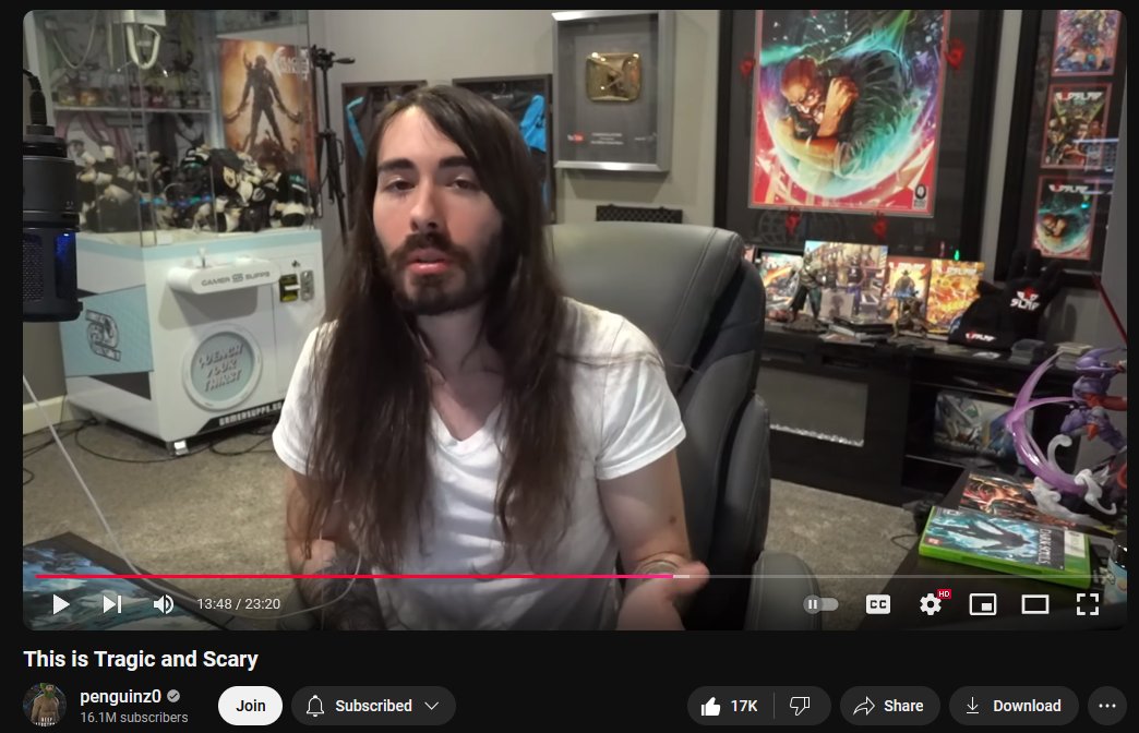 Moist has done a video about the 14yo who took his life and engages with a AI bot from Character AI named Psychologist named 'Jason' and it is frightening as fuck.