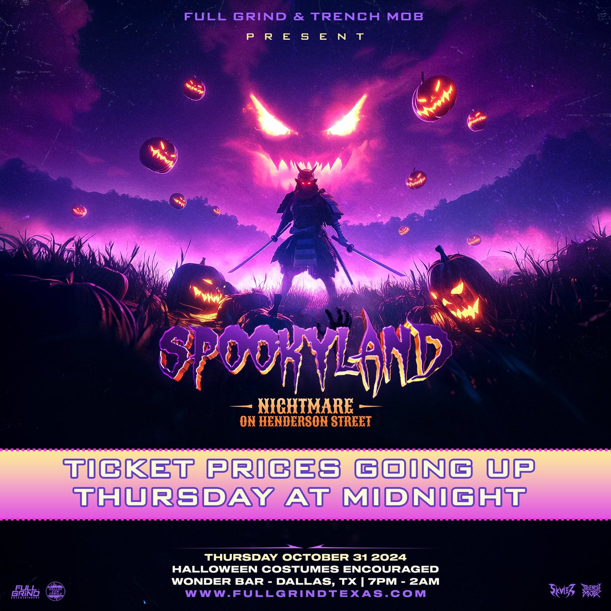 SpookyLandTX's tweet photo. TICKET PRICES GOING UP THURSDAY AT MIDNIGHT!! https://t.co/ZdtM33cmUx