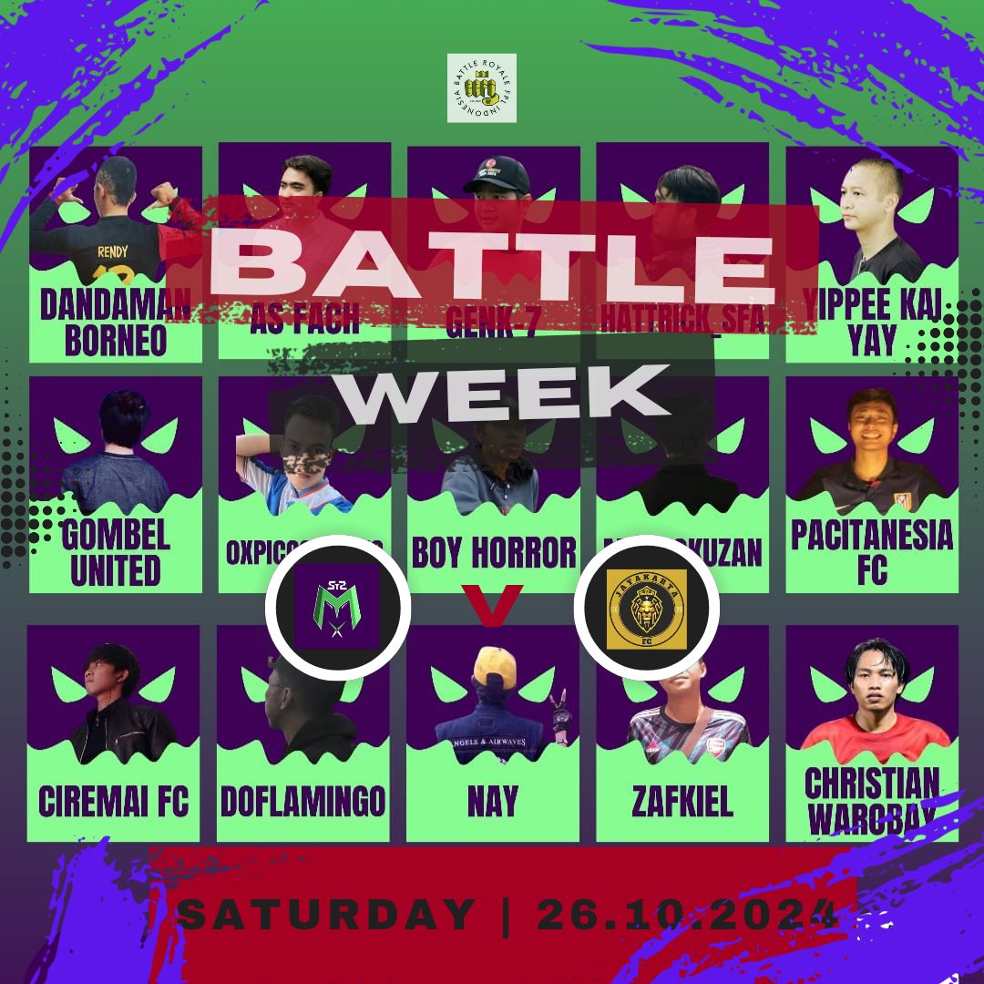 Myth_Monstrezz's tweet photo. BRFI Battle Week

@LigaBRFI @PanditFPL @hatihatidiFPL 

#FPL #FPLCommunity #FPLIndonesia #LigaBRFI #Liga1 #BattleWeek https://t.co/wsgPK5X6T6