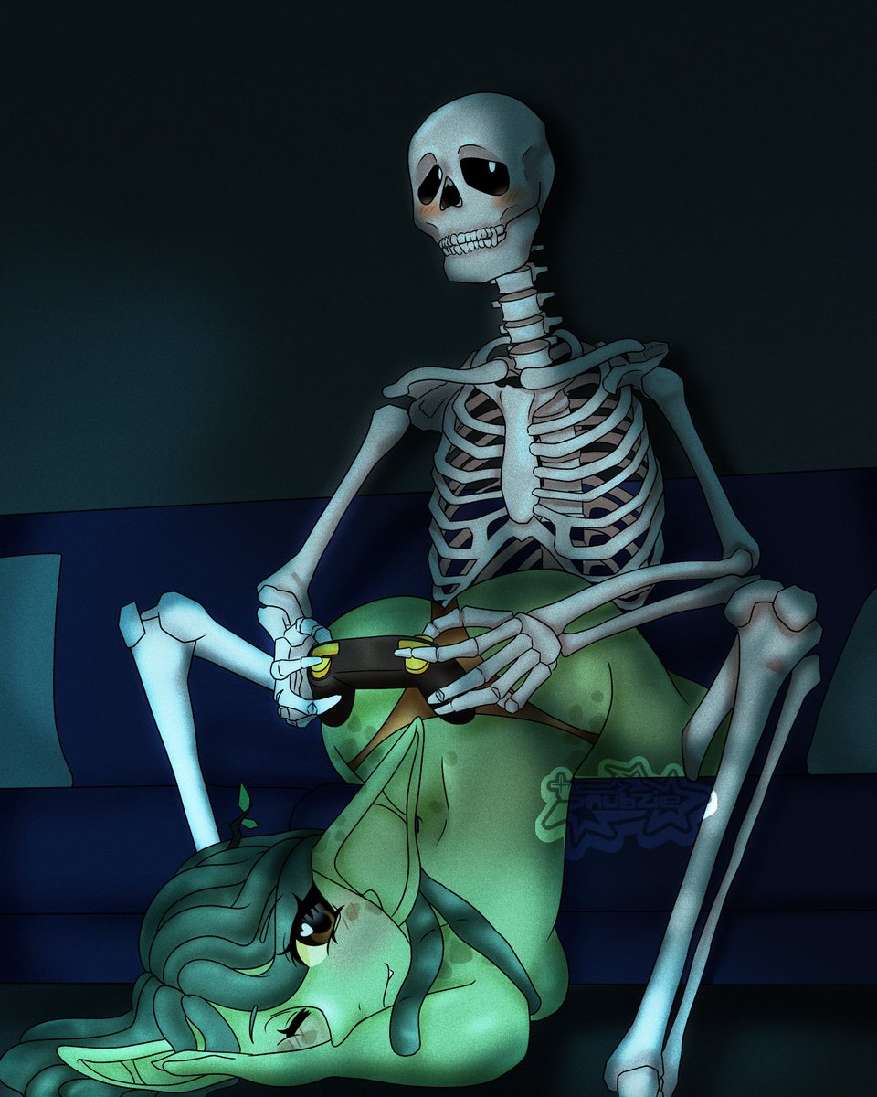 lilbappleseed's tweet photo. “What’s wrong babe? You seem a little… distracted from your game.” 😘

(Hidden for goblin booty) 

Art by @Snubzie! 💚 https://t.co/GlCq2qkJo7