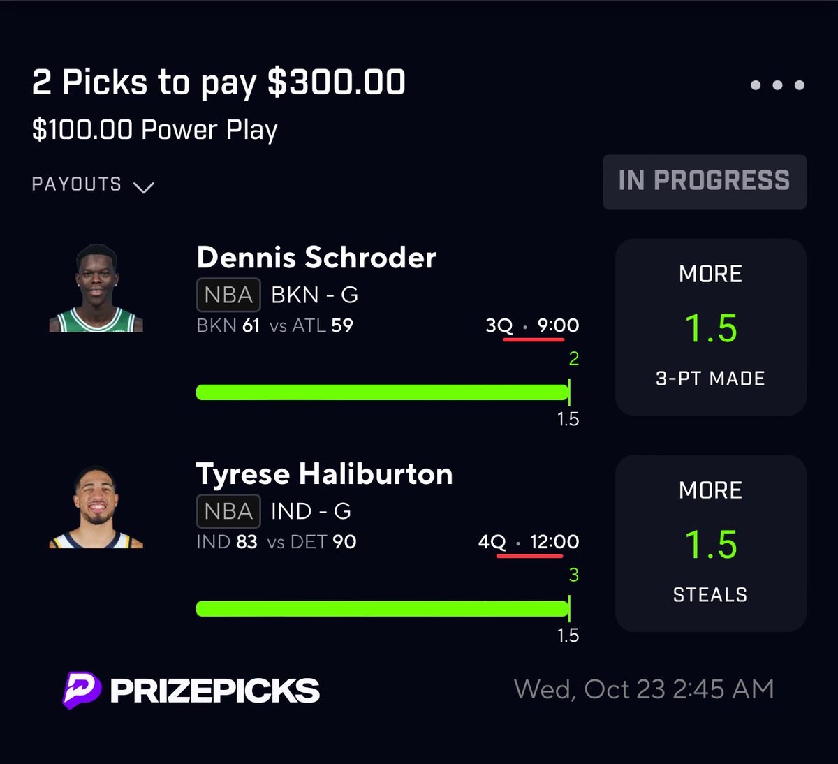 MrGambaholic's tweet photo. 10K+ PENDING OFF #PRIZEPICKS ✅✅✅✅✅✅🚨🚨🚨🚨🚨🚨🚨

like/rt 🤑 $50 winner!!! I’m picking live!!! https://t.co/xYTTGK9DRL