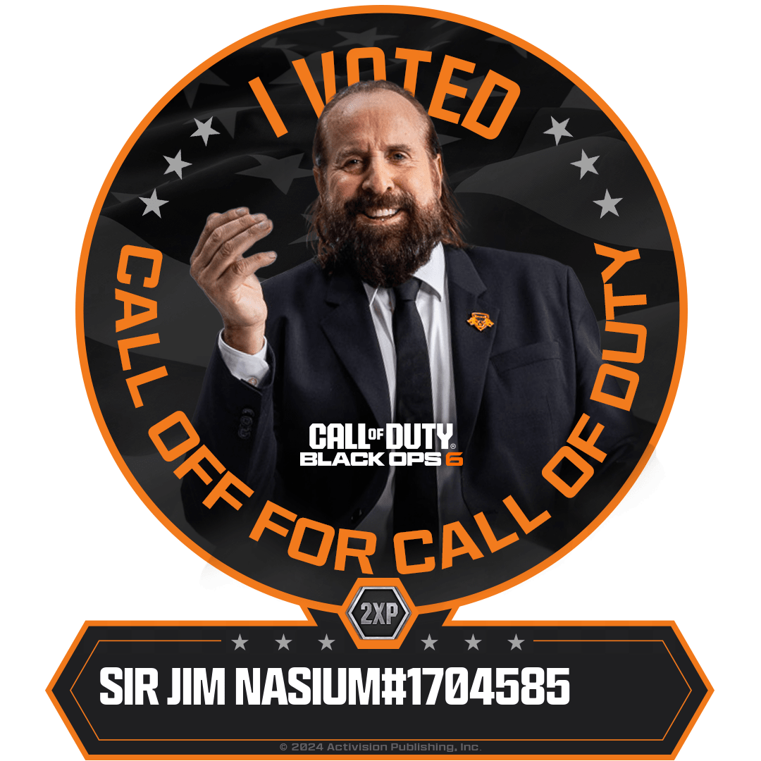 CallofDuty's tweet photo. @CharlesPang181 @CharlesPang181 A vote for me earned you Double XP! Enjoy your 1 Hour token of Rank Double XP at #BlackOps6 launch on October 25 https://t.co/TUg8qOY1xO