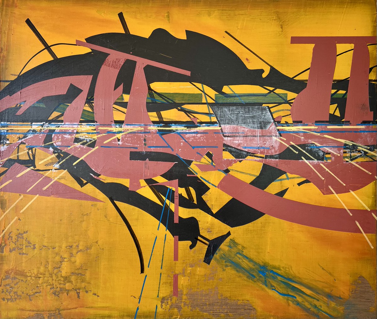 James Wallace Harris: Die Sonne Jäger X: Pollux - β Geminorum. Acrylic on canvas 21" x 18" 10.24.2024. saatchiart.com/en-jp/art/Pain… #space #spazio #weltraum #aerospace #painting #peinture #maalaus #kunst #schilderij #futurismo #futurism #architecture #pittura #maleri #絵画 #그림