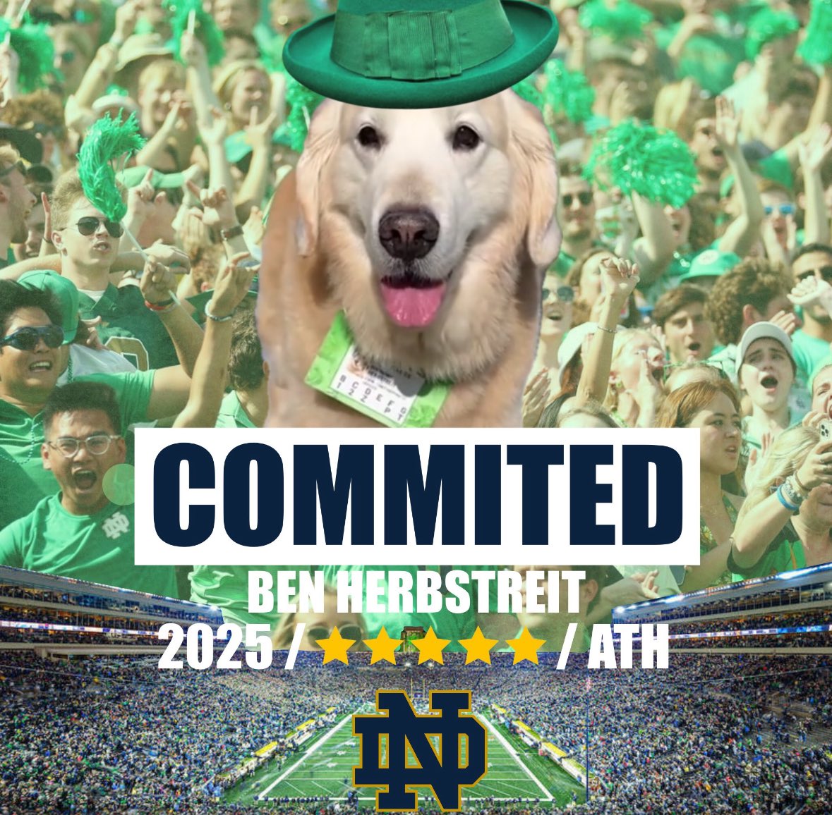 Uh ohhhh…this guy is verbally committing EVERYWHERE he goes!