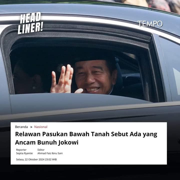 regar_op0sisi's tweet photo. Siapa pula yg ingin pak Jokowi mati?
Masyarakat malah ingin beliau sehat dan panjang umur agar bisa mempertanggung jawabkan semua yg telah dia lakukan pada negeri ini,termasuk soal ijazahnya. https://t.co/qhzrr6FSaB