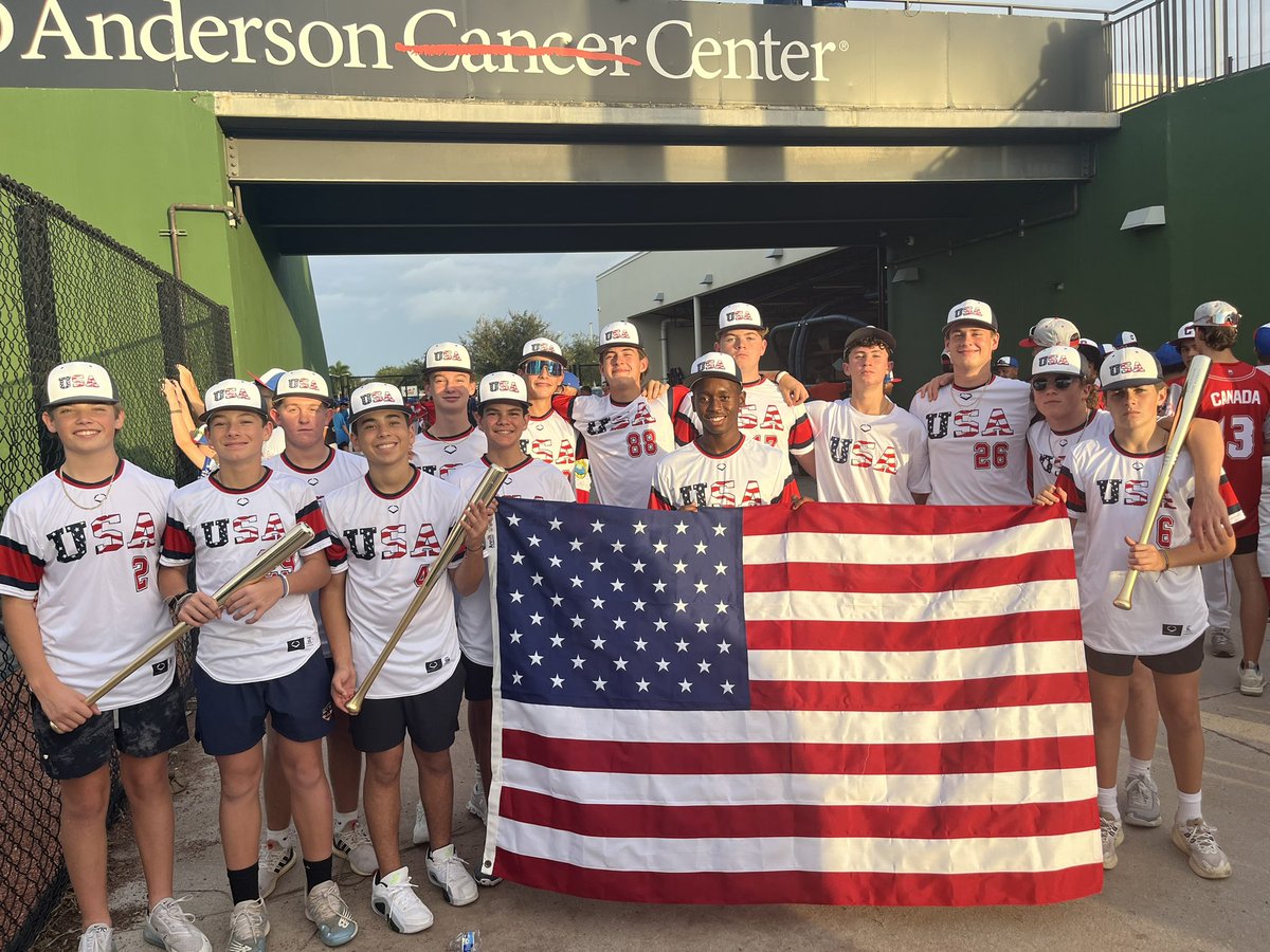 VipersFL's tweet photo. Good Luck to Vipers Baseball Club 15U as the represent USA at Worlds this week at Ball Park of The Palm Beaches! @cactiparkpb #shoutout to  @minebaseball_ #goatbat for the lumber! #USA https://t.co/ruFKu649UK