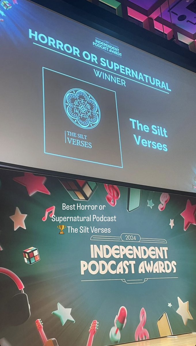 Marta da Silva (@nanaluvren) on Twitter photo <a href="/TheSiltVerses/">The Silt Verses</a> took home “Best Horror or Supernatural” at the <a href="/IndPodAwards/">Independent Podcast Awards</a> and I could not be happier and prouder on behalf of my TSV fam. Jon and Muna really did the thing and created one of the best audio fiction shows out there. Period. 100% deserved win 🖤 <a href="/TheSiltVerses/">The Silt Verses</a> took home “Best Horror or Supernatural” at the <a href="/IndPodAwards/">Independent Podcast Awards</a> and I could not be happier and prouder on behalf of my TSV fam. Jon and Muna really did the thing and created one of the best audio fiction shows out there. Period. 100% deserved win 🖤