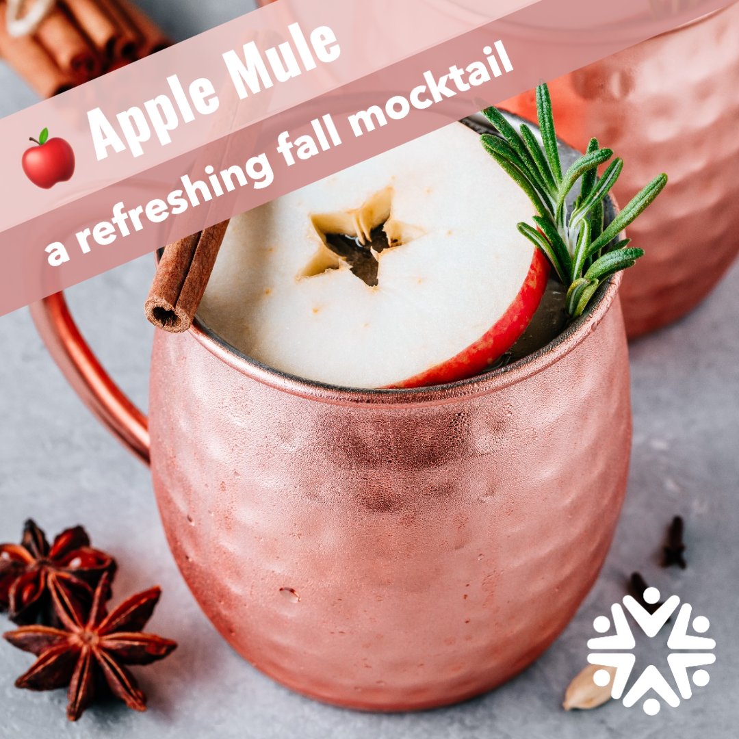 🍂🎉 Ready to impress your guests with a festive fall mocktail? Try this delicious Apple Mule! Head over to the link and get the full recipe: bit.ly/4eS4v9Y 🍏🍹 #FallFlavors #MocktailMagic #FestiveDrinks