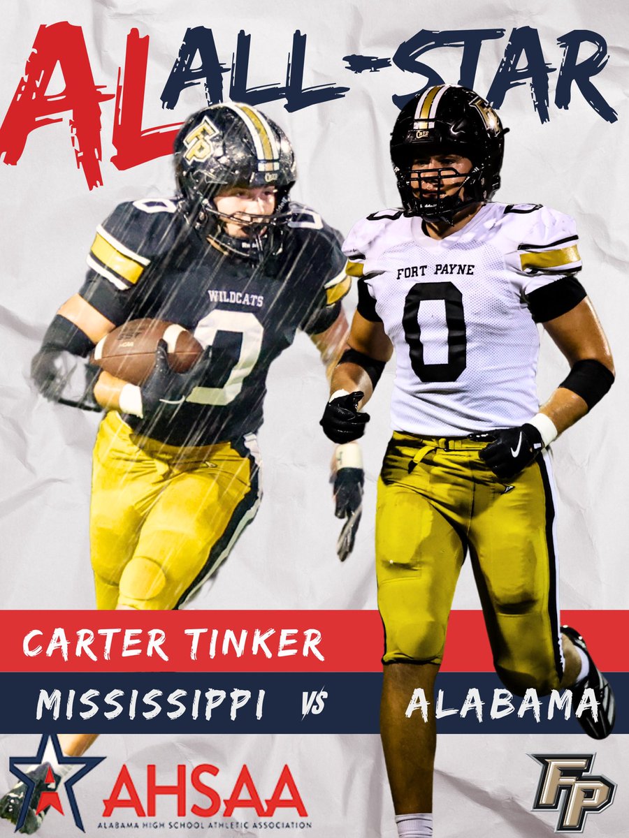 Carter Tinker (@carter_tinker) on Twitter photo Excited to announce that I will be playing in the Mississippi/Alabama All-Star game December 14th. Thank you <a href="/ChrisElmore3/">Chris Elmore</a>,<a href="/eric_varnadore/">Eric Varnadore</a> and all the other coaches that helped me along the way.
<a href="/CoachCaraboa/">Brock Caraboa</a> <a href="/BrentDearmon/">Brent Dearmon</a> <a href="/CoachDonnieK/">Donnie Kirkpatrick</a> <a href="/CoachWAppleton/">Wilson Appleton</a> <a href="/si_one11/">Sione Ta'ufo'ou</a> <a href="/LorenzoLward/">lorenzo ward</a> Excited to announce that I will be playing in the Mississippi/Alabama All-Star game December 14th. Thank you <a href="/ChrisElmore3/">Chris Elmore</a>,<a href="/eric_varnadore/">Eric Varnadore</a> and all the other coaches that helped me along the way.
<a href="/CoachCaraboa/">Brock Caraboa</a> <a href="/BrentDearmon/">Brent Dearmon</a> <a href="/CoachDonnieK/">Donnie Kirkpatrick</a> <a href="/CoachWAppleton/">Wilson Appleton</a> <a href="/si_one11/">Sione Ta'ufo'ou</a> <a href="/LorenzoLward/">lorenzo ward</a>