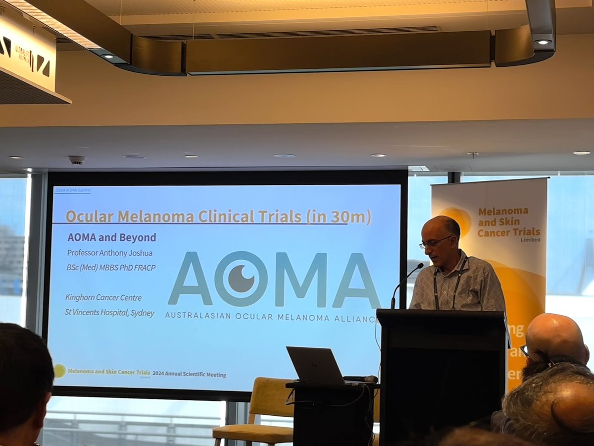 Raj Gauba (@raj_gauba) on Twitter photo Prof Anthony Joshua <a href="/AnthonyMJoshua/">ONCODOC</a> provides an important update in the field of Ocular Melanoma.
Extensive work and meaningful progress! <a href="/omalirp/">Omali Pitiyarachchi</a> <a href="/anmwongNZ/">Annie Wong 黃毅敏</a> <a href="/JiaJennyLiu/">Jia (Jenny) Liu MD PhD</a> Prof Anthony Joshua <a href="/AnthonyMJoshua/">ONCODOC</a> provides an important update in the field of Ocular Melanoma.
Extensive work and meaningful progress! <a href="/omalirp/">Omali Pitiyarachchi</a> <a href="/anmwongNZ/">Annie Wong 黃毅敏</a> <a href="/JiaJennyLiu/">Jia (Jenny) Liu MD PhD</a>