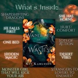 You may like Wanderer of the Wastes if you're a fan of #fantasyromance #booktok novels with #dragons and #MonsterGirls!

**ORDER HERE: a.co/d/3Itzb4D
