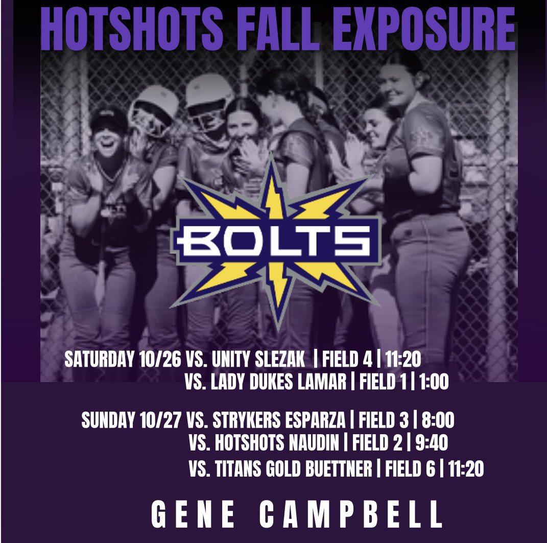 The schedule is set, and we’re ready for the weekend! Looking forward to facing some tough competition in Conroe. Come check us out!