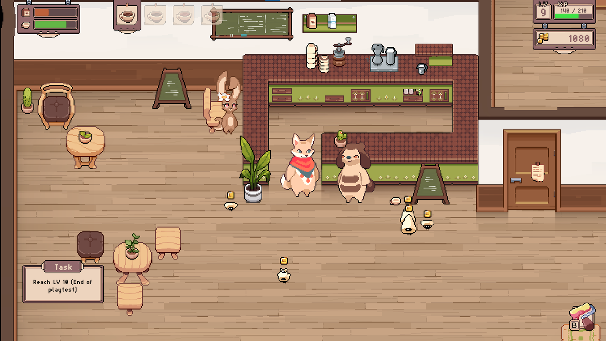 robindrawsabit's tweet photo. My official review, I love it, the decorating is gonna slay, the animals are adorable, and as a former barista I don't feel stressed making drinks, AND the drink making is realistic. Can't wait to see development on this game! https://t.co/ZsNO9HmjHp