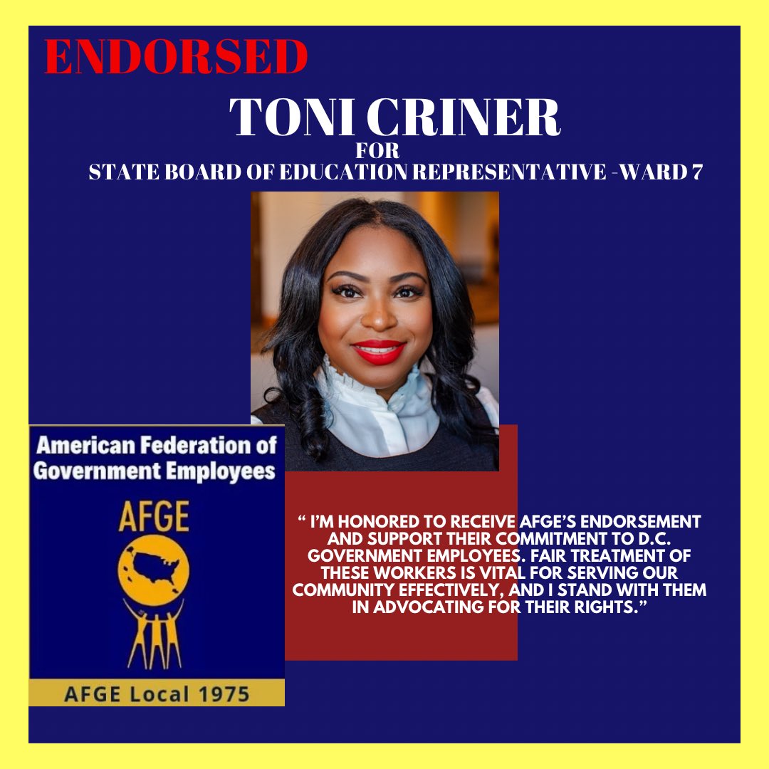 🚨‼️ENDORSEMENT ALERT‼️🚨 I’m deeply honored to have the endorsement of The American Federation of Government Employees (AFGE) Local 1975. 

Who better understands fairness than the Union and a certified Ombudsman?