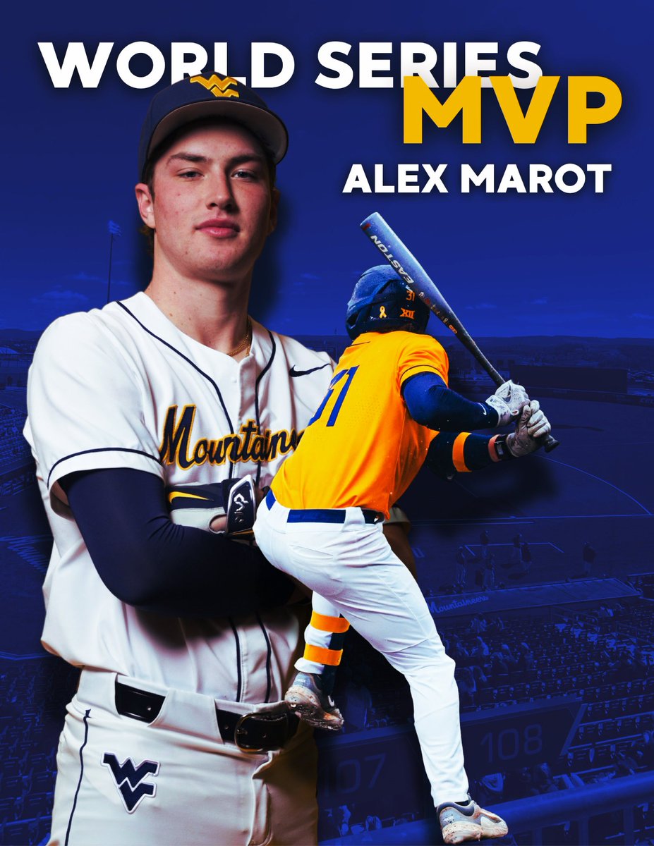 WVU Baseball Analytics📊 (@wvubbanalytics) on Twitter photo Your 2024 Gold-Blue World Series MVP, Alex Marot! Your 2024 Gold-Blue World Series MVP, Alex Marot!