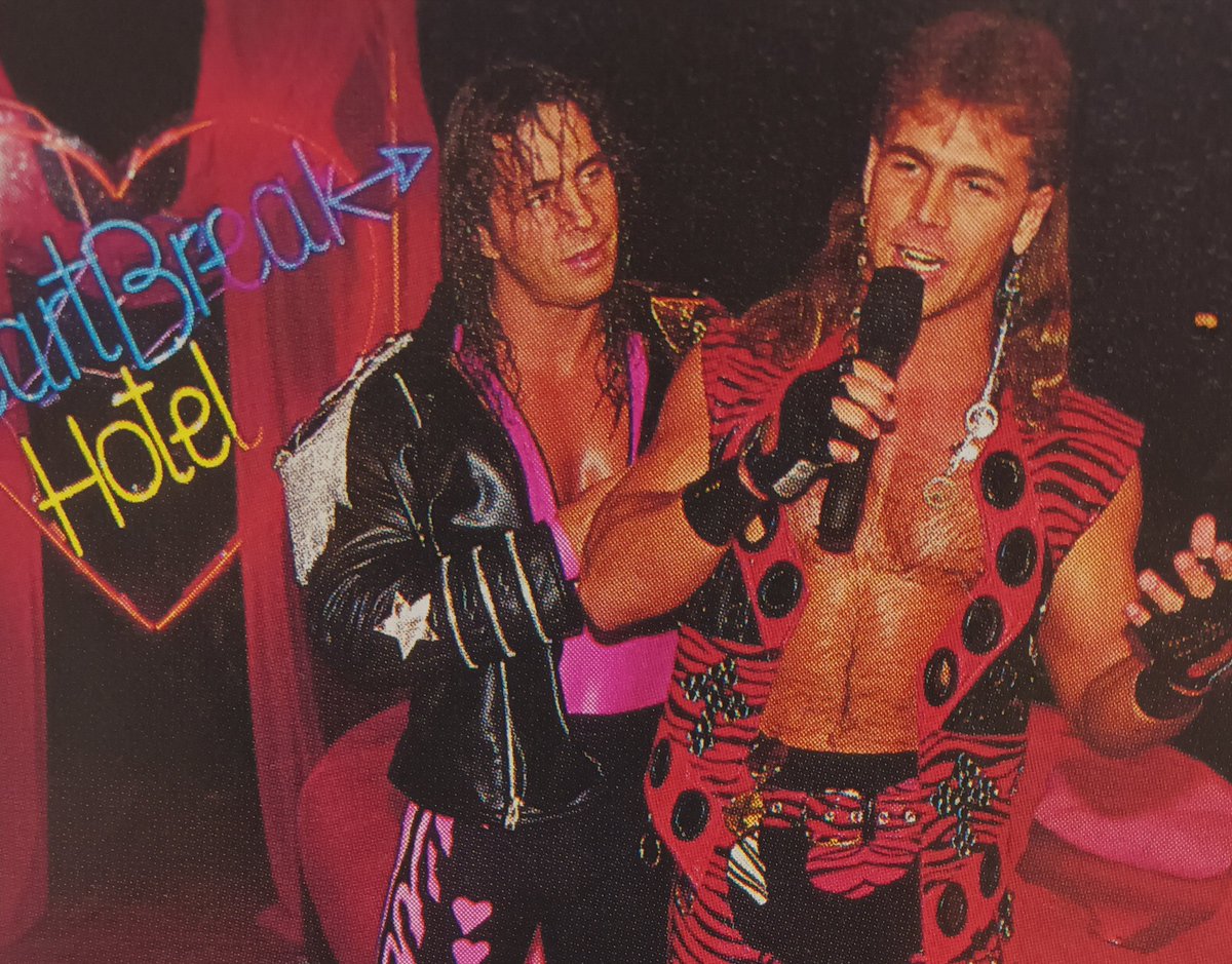 "The Hitman",paying a visit to Shawn Michaels' "HeartBreak Hotel" back in 1994