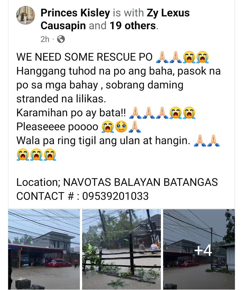 dumbyth's tweet image. IN NEED OF RESCUE‼️need URGENT help, pls rt to spread #KristinePH #RescuePH #BatangasNeedsHelp

📍NAVOTAS BALAYAN BATANGAS
CONTACT # : 09539201033