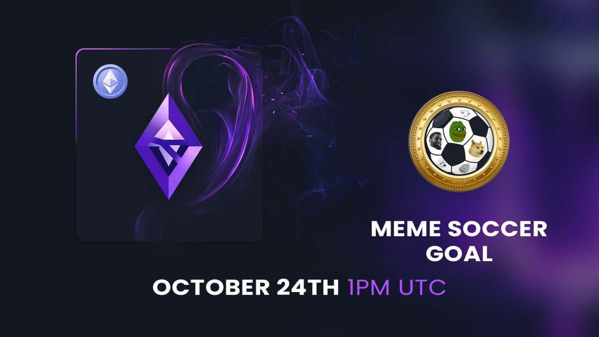 💎MEME SOCCER GOAL PRESALE ANNOUNCEMENT 

We're proud to announce the presale for <a href="/Memesoccergoal/">Meme Soccer Goal</a>.

Their presale is taking place today at 1pm UTC! 🕗

✅ Presale link: gempad.app/presale/0xFbE3…

#ETH #Ethereum #DeFi #Web3 #Presale