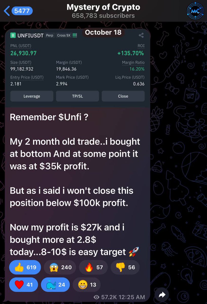 MasterCryptoHq's tweet photo. $Unfi manipulation made me $143k profits overnight 🔥

On 18 oct i said Unfi can go 8-10$ easily and i won't close my trade below $100k profits.

And BOOM! UNFI pumped 350% in few hours. One of the craziest trade in my 9 years of trading.

Join free Tg group for more trades like this 👇🏻

https://t.co/7O7a0MoUsb