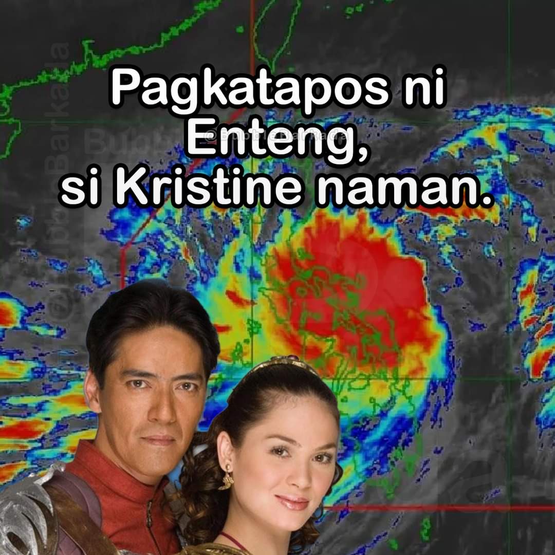 iamshine0's tweet image. Pagkatapos ni Enteng, si Kristine naman. Stay safe, mga Kababolkada!

#EntengPH #KristinePH