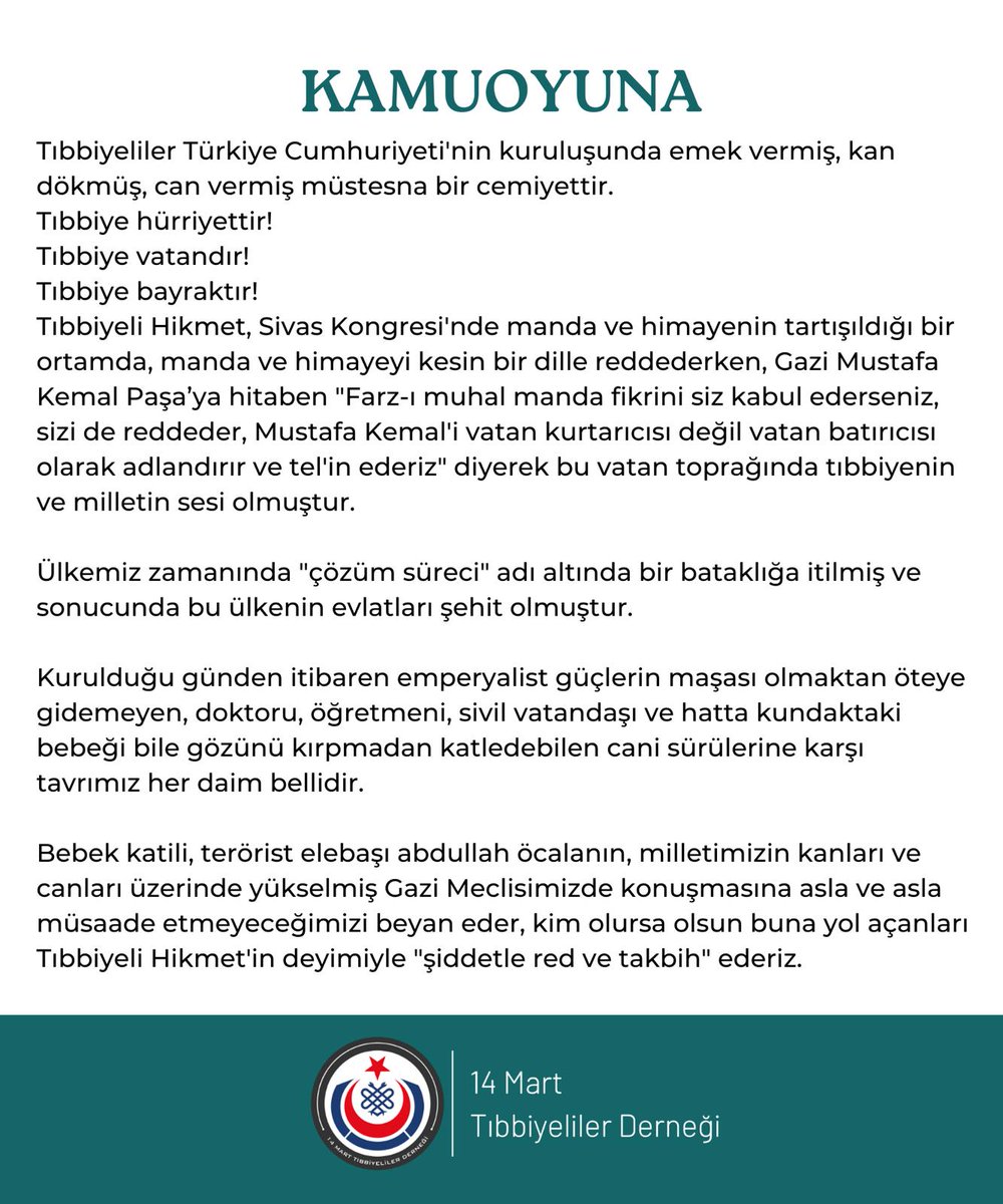 Tıbbiye VATANDIR!