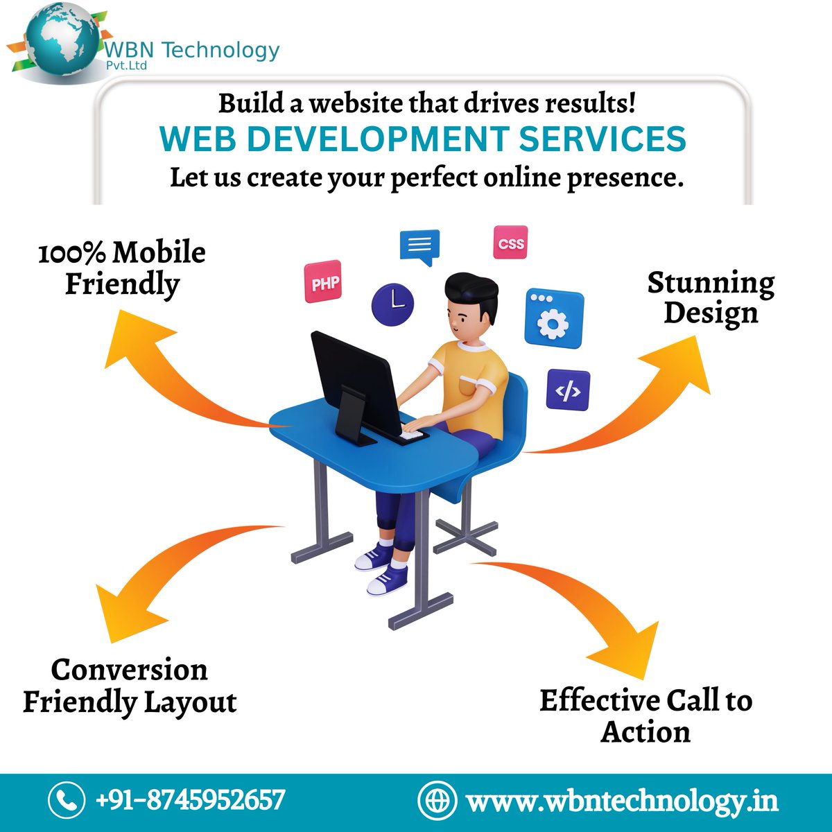 WbnTechnology's tweet image. Boost your business with WBN Technology Pvt. Ltd., offering the best web development in Delhi and SEO services in Dwarka! We create mobile-responsive, SEO-optimized websites with custom design, fast loading, and secure e-commerce integration. #WebDevelopmentDelhi #OnlineMarketing