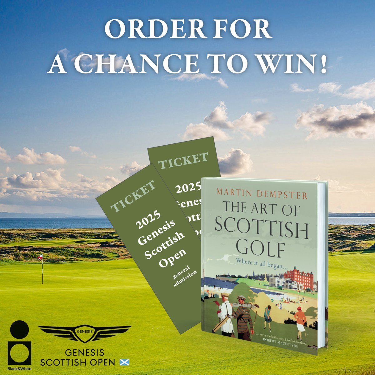 The last couple of days have left me feeling very humbled and thanks to everyone for the positive reaction to my new book, The Art of Scottish Golf. It's out on 7 November and you could win tickets for next year's <a href="/ScottishOpen/">Genesis Scottish Open</a> if you order it here ..👇

blackandwhitepublishing.com/pages/the-art-…